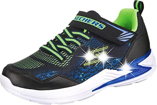 Skechers Boy's Erupters Iii - Derlo Trainers, Black Blue Green, 2 UK
