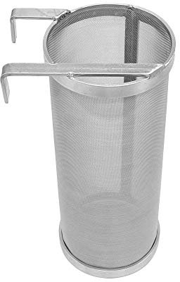 Stainless Hop Spider Beer Keg Dry Hopper Filter Screen Strainer 300 Micron Mesh for Home Beer Brewing Kettle Kegging Equipment (4 x10 inch)
