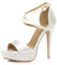 AJVANI platform high heel peeptoe cross over strappy shoes size 6 39