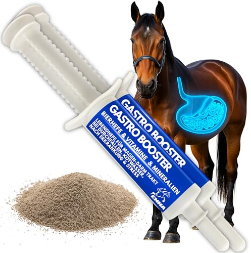 EMMA Bierhefe Pferd 2×30 ml – Probiotika-Paste für Magen & Darm | Darmflora Pferd & Verdauung – Gastro Paste mit Hefekulturen für Futterwechsel, Stallwechsel, Training und Reise