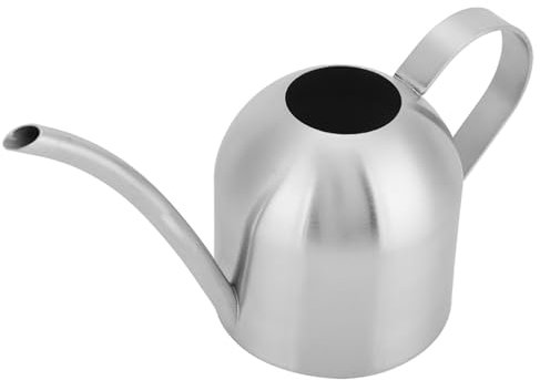 Gießkanne aus Edelstahl, große Gießkanne für Topfpflanzen, Lange Gießkanne im modernen Stil (1000ml)