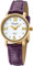 Eichmüller Damenuhr Quartz Analog 30M in Lila Gold mit Lederarmband
