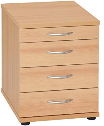 Möblepartner Bürocontainer Manni 142823, samerbergbuche Dekor, 41,6 x 50,0 x 53,4 cm