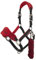LeMieux Vogue Fleece Headcollar & Rope Chilli Halfter, Cob