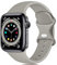 Epova Bracelet Compatible avec Apple Watch 38mm 42mm 40mm 44mm 41mm 45mm 49mm, Silicone de Remplacement Bracelet Compatible avec iWatch SE Series 9 8 7 6 5 4 3 2 1, Gris, Petit