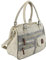 irisaa Handtasche Damen Umhängetasche Medium Schultertasche praktische Henkeltasche mit vielen Fächern Hobo Taschen Vintage Look mit Reißverschluss, Damen Tasche:Beige