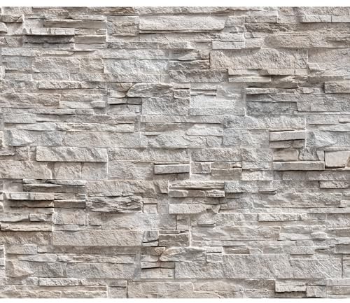 decomonkey Fototapete Steinwand Stein 450x315 cm XL Tapete Wandbild Wandbild Bild Fototapeten Tapeten Wandtapete Wandtapete Steinoptik Mauer Ziegel