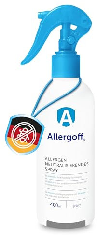 Allergoff Antiacaros Spray 800ml - No tóxico - Para Colchon, Cama y Textiles - Para alérgicos - Eliminar los síntomas - Neutraliza alérgenos de acaros, animales domésticos, polen y moho (2x 400ml)