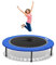 Jiubiaz Trampolin Randabdeckung Ø244 Blau für Gartentrampolin Jumper Trampolin-Randschutz Federabdeckung 100% UV-beständig Reißfest