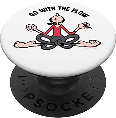 Olive Oyl Yoga 4 Humanity Day Go with the Flow PopSockets mit austauschbarem PopGrip
