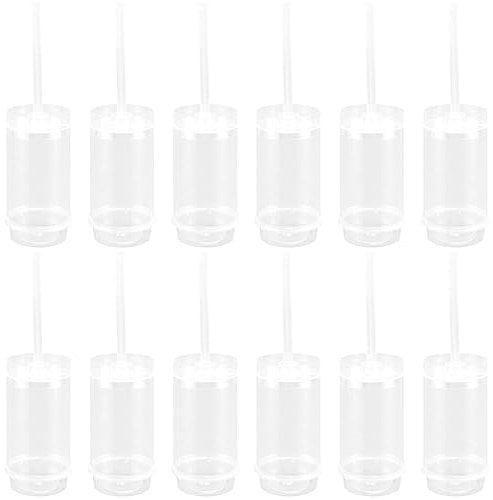 Luxshiny 30pcs Push Up Cake Shooter Halter Push Up Formen Push Cake Shooters Runde Push Up Rohre für Kuchen, Gebäck, Eiscreme