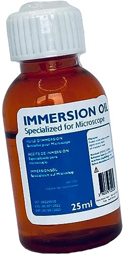 Öl-Immersion für das Mikroskop. Mikroskop-Öl Universelles Öl für alle Arten von Mikroskopen - Kompatibel mit allen Mikroskopen :Mikroskop Immersionsöl,