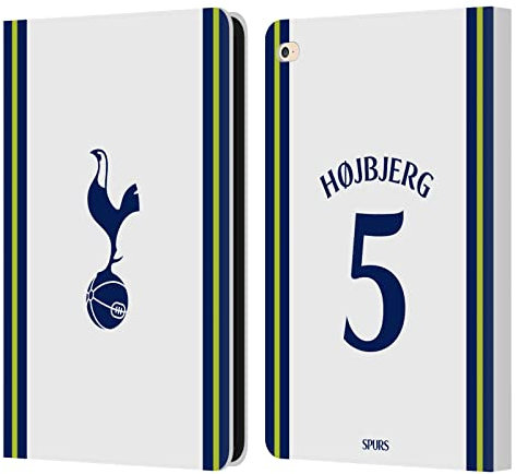 Head Case Designs Offizielle Tottenham Hotspur F.C. Pierre-Emile Højbjerg 2022/23 Spieler Home Kit Leder-Wallet-Hülle Kompatibel mit Apple iPad Air 2 (2014)
