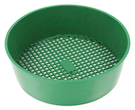 Setaccio per Terreno da Giardino, Attrezzo da Giardino Portatile in Plastica Leggero e Resistente Filtro Efficiente per Pietre e Detriti per il Giardinaggio Diametro 21 Cm per (Colore assortito)