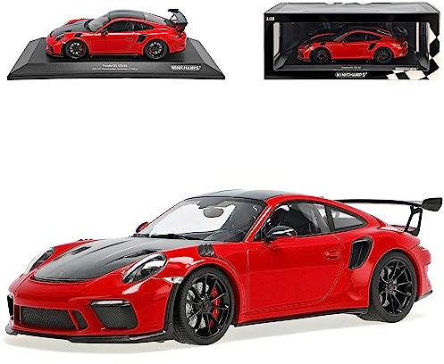 alles-meine.de GmbH Porsche 911 991 II GT3 RS Coupe Rot Weissach Package Schwarze Felgen Modell 2011-2019 Version Ab 2015 limitiert 402 Stück 1/18 Minichamps Modell Auto mit Indi..
