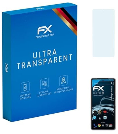 atFoliX Schutzfolie kompatibel mit Google Pixel 7a Folie, ultraklare FX Displayschutzfolie (3X)