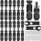 Selizo 12 Paar Solar Stecker Set, IP67 Solarpanel Solarstecker PV Stecker 6mm2 Männlich/Weiblich Solarpanel Kabelstecker, Solar Verbinder, Solar Panel Kabel Anschlüsse Stecker