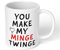 Print Maniacs Valentine Day Mug 11oz You Make My Minge Twinge Funny Mug Gifts for Boyfriend, Birthday Gifts for Men, Valentines Day Gifts for Him, Anniversary Romantic