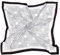 DRESHOW 90x90cm Große Quadratische Schals für Damen Seide Kopftuch Bandanas Haartuch Halstuch Haarschmuck