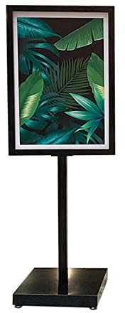 HINOPY - Aufsteller, Kundenstopper A1 Plakatständer Werbetafel Werbeträger Gehwegaufsteller Plakat, 64 x 89 x 176 CM (Schwarz)