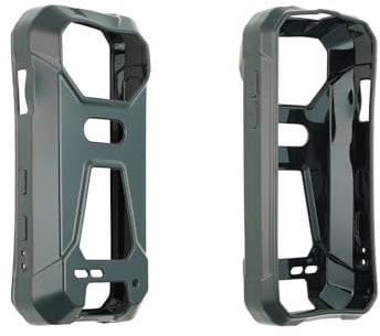caseroxx Schutzhülle für Unihertz Tank Mini in schwarz – Flexibles TPU-Case aus stoßfestem Gummi, passgenaue Handy-Tasche mit Kantenschutz & rutschfestem Grip