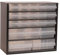 Raaco Cassettiera Porta Minuteria C6-20, 20 kg Capacità, 15 x 30,6 x 42 cm, 20 Cassetti Trasparenti, Cassettiera Attrezzi in Acciaio per Officina, Organizer Minuteria Parete, Cassettiera Officina