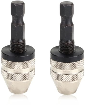 2pcs Drill Chuck, Hex Shank -Adapter -Konverter ändern Bohradapter Keyless Adapter -Konverter für den Heimgebrauch
