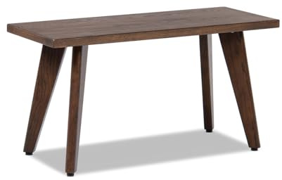 Jennifer Taylor Home Capri Esszimmerbank aus massivem Eichenholz, 90,2 cm, Rot