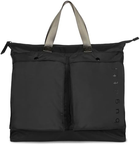 bugatti Legere Shopper für Herren, leichte Schultertasche aus Rip-Stop-Polyester