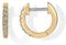 PAVOI 14K Yellow Gold Plated Post Cubic Zirconia Cuff Earring Huggie Stud