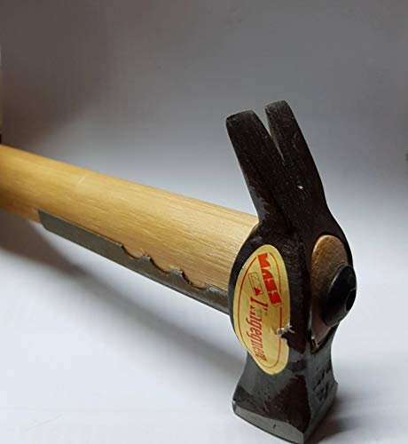 MARTELLO FORGIATO FIORETTO 200 gr CON MANICO LEGNO 60 CM.
