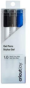 Cricut Joy Stylo gel 1.0 (3) noir, gris, bleu