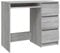 vidaXL Schreibtisch Computertisch Arbeitstisch Bürotisch PC Tisch Büro Laptoptisch Büromöbel Arbeitszimmer Grau Sonoma 90x45x76cm Holzwerkstoff