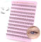 Parriparri Faux Cils Individuel 200Pcs 10D DIY Extension Cils Professionnel C Curl Faux Cils Naturel Cluster Cils Russe Individual Lashes Extension