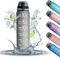 K-MART 1 Litre Water Bottle with Time Markings | BPA Free & Non-Toxic Drinks Bottle | Leakproof Sports Water Bottle 1l for Gym Bottle, Running Bottle, Cycling, School & Office (Grey)