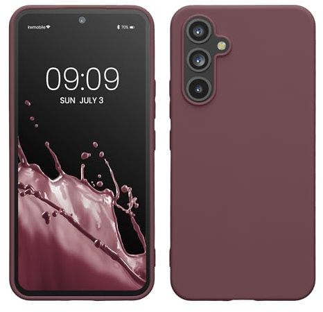 kwmobile Case for Samsung Galaxy A54 5G Case - Soft Cover - Shockproof TPU Material - Wireless Charging - Grape Purple