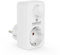 Perfect regulador de intensidad de la toma de corriente, con regulador de intensidad para LED, bombillas incandescentes, lámparas halógenas, lámparas regulables, con control de luminosidad, blanco