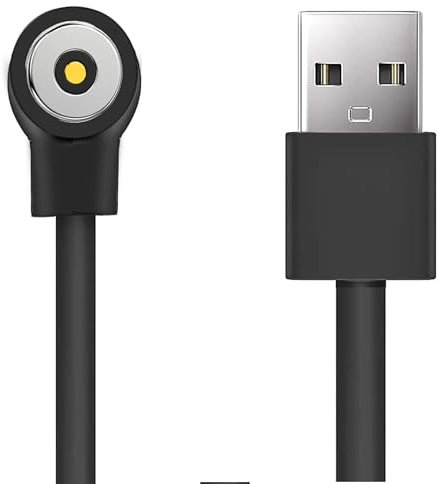 Blueshaweu Chargeur de Bague Intelligente, Compatible avec Smart Ring, Smart Hand Fitness Ring Watch, Câble USB Magnétique de 1 m, Charge Rapide, Noir