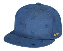 Barts Kids Pauk Cap Blau - Sommerliche bestickte Kinder Cap, Größe 53 - Farbe Blue