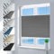 Deswell Plissee ohne Bohren Verdunkelung Klemmfix Verdunklungsplissee B90 x H80 cm Grau, 100% Blickdicht lichtundurchlässig Thermo Plissee Faltrollo Sichtschutz Sonnenschutz für Fenster Tür