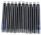 STOBOK 10pcs Fountain Pen Ink Refills Standard Cartridges Blue Ink Quick-Drying and Non-smearing Compatible Fountain Pens Inner Diameter