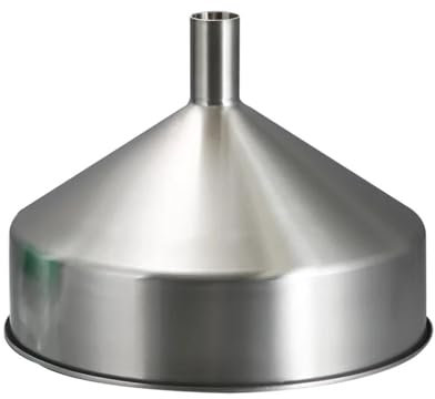 LKLNCXC Funnels Thick 304 Stainless Steel Funnel Paste Liquid Cylinder Filling Machine Food Machinery Hopper Diameter:30cm Capacity: 9 Litres(C)
