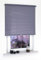 deko-raumshop Springrollo Mittelzugrollo Schnapprollo Fenster Rollo viele Größen Wandmontage Deckenmontage Stoff Blickdicht lichtdurchlässig Sonnenschutz Vorhang (180 x 180 cm, Streifen Dunkelgrau)