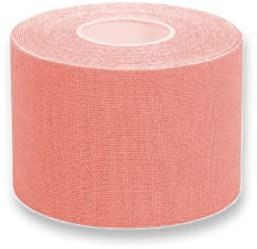 Gima Ruban de Kinésiologie Ultra Adhésif, Hypoallergénique Imperméable et Élastique jusqu'à 160%, Epaisseur 0.48 mm, Dimensions: 5m x 5cm, couleur de peau, pour Sports et Physiothérapie, 1 Rouleau