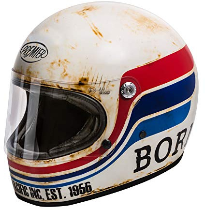 Premier HELM TROPHY BTR 8 BM,WEISS/ROT/BLAU,S