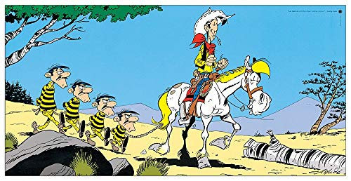 Artopweb TW20833 Achde - Lucky Luke E Les Daltons Dekorative Paneele, Multifarbiert,50x25 Cm