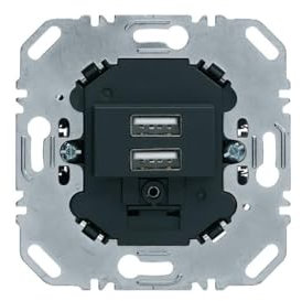 Toma USB 230V antracita, mate