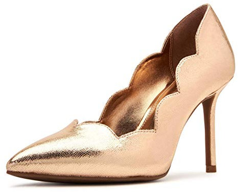 Katy Perry The Dina Scalloped Pump, Scarpe décolleté Donna, Oro Rosa, 39 EU