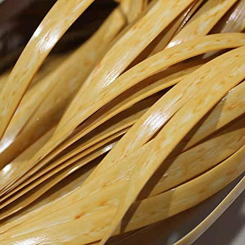 8mm*65m Matériau De RéParation En Rotin Tressé En Plastique - MatéRiel De Réparation De Rotin Synthétique Plat Dégradé De Café Brun Kit, Pour Meubles De Jardin, Terrasse, Meubles En Osier Durable