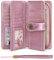 SENDEFN Portefeuille Femmes Portefeuille en Cuir Grande Femme Embrayage Protection RFID bloquant Grande capacité Long Portefeuille avec 24 emplacements pour Cartes et Bracelet Portefeuille